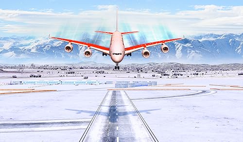 Snow Cargo Jet Landing 3D