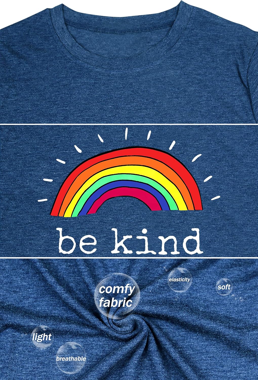 Women Cute Graphic Tees Casual T-Shirt Loose Fit Shirts Short Sleeve Tops - Image 5