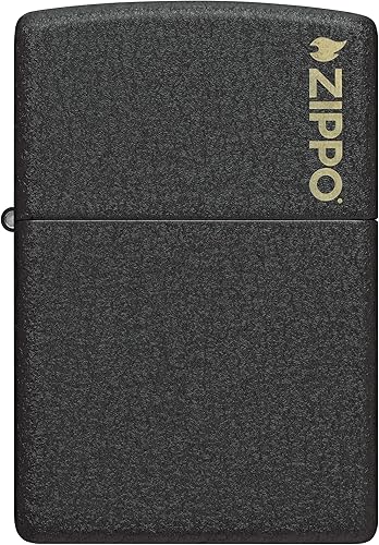Vista 195 de Zippo Encendedor crepitante color negro.