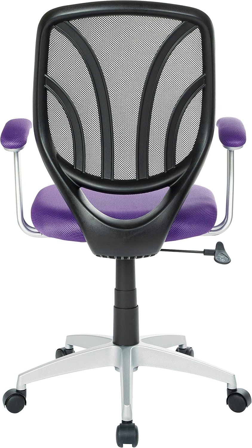 OSP Home Furnishings Screen Back Office Task Chair, Purple, EMH69203S-512