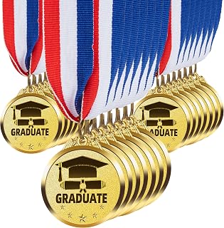 30 Pcs Graduation Medallion 2", Graduation Award Medal with Neck Ribbon, Graduation Medals for Students Graduation Party Favors Supplies
