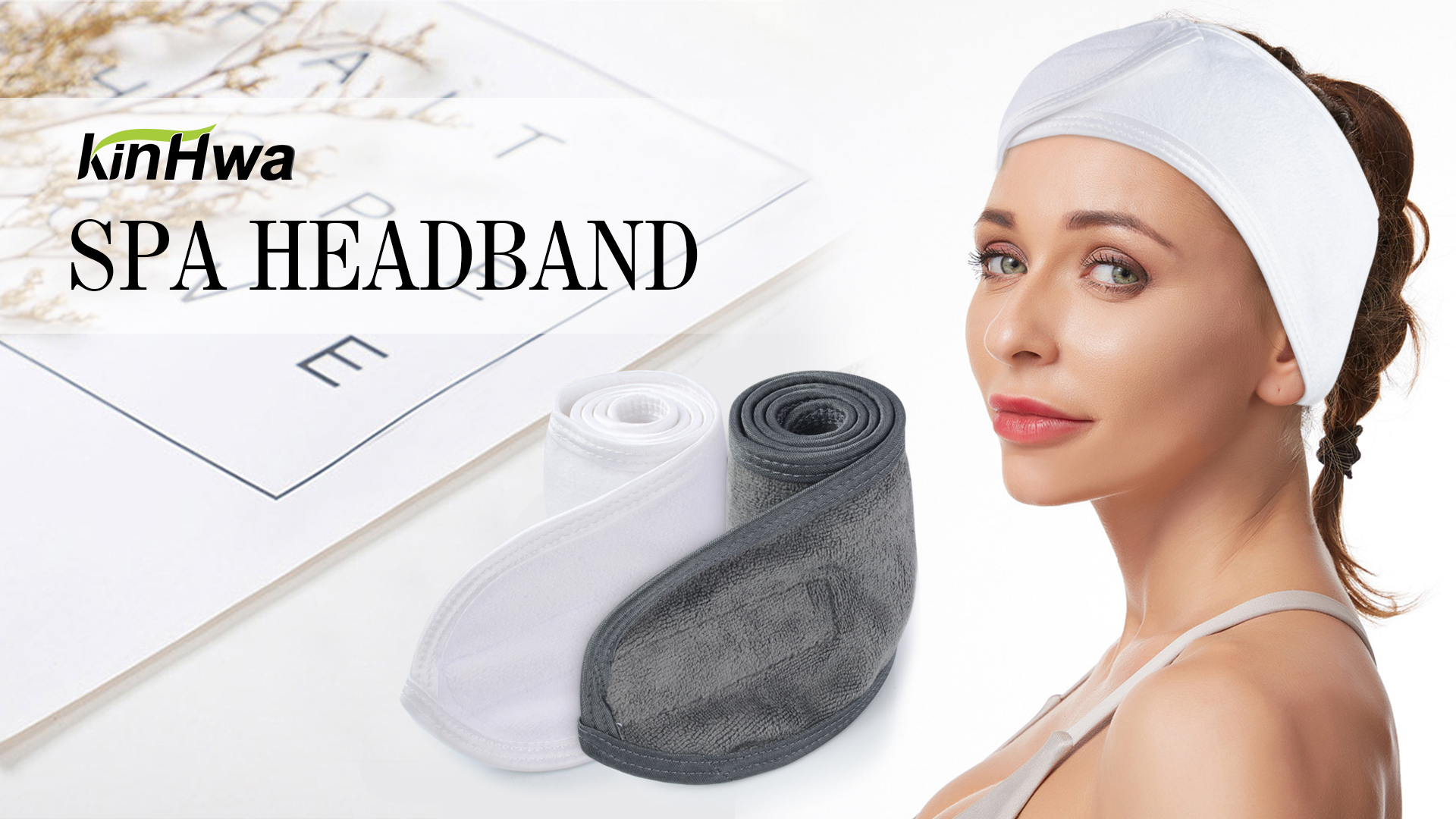 1237 80 Pack Adjustable Spa Headband Non-Slip Facial Hair Wrap for Washing Spa Headband and Wristband Set for Women – Relaxus Professional main image 3