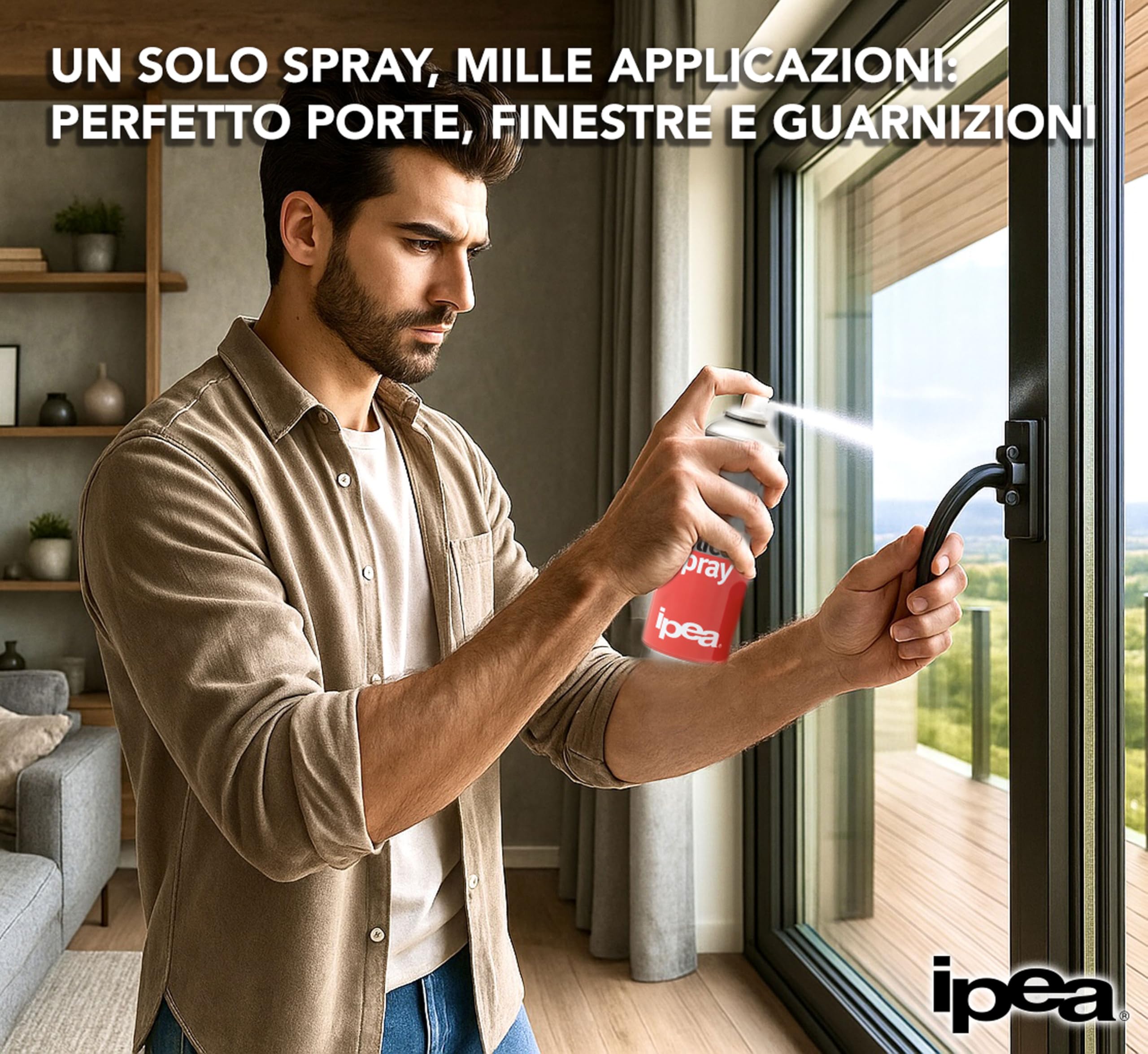 IPEA 2x Spray al Silicone Lubrificante, Protettivo, Antiadesivo 400 ml [800ml totali] - Bomboletta Spray Multiuso Incolore per Metallo, Gomma, Plastica, Legno, Tessuti - Per Elettrodomestici