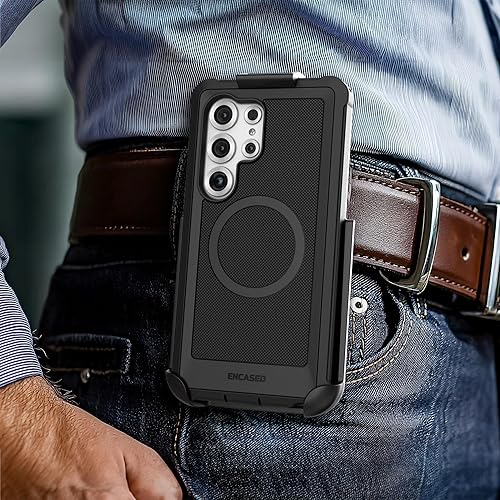 Miniatura 10 de Encased Funda resistente para cinturón diseñada para Samsung Galaxy S24 Plus con clip de funda y protector de pantalla de vidrio templado, funda