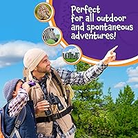 Vista 8 de Think Peak Pink Binoculares Juguete de Ciencia para Niños de 3-12 Años - Aventura Compacta Real al Aire Libre y Explorador Educativo STEM