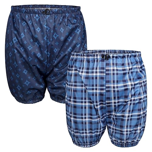 Adult Diaper Cover for Incontinence Adjustable Waist 2Pack,Unisex Leak-Protection Pants