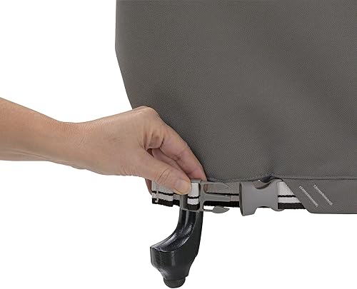 Miniatura 4 de Classic Accessories Ravenna - Funda resistente al agua para tumbona de patio de 66 pulgadas, fundas para muebles de patio, color gris pardo oscuro