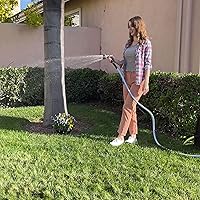 Vista 5 de Atlantic Manguera de jardín resistente de 30 pies x 5/8 pulgadas de color verde, manguera de agua duradera (30 pies)