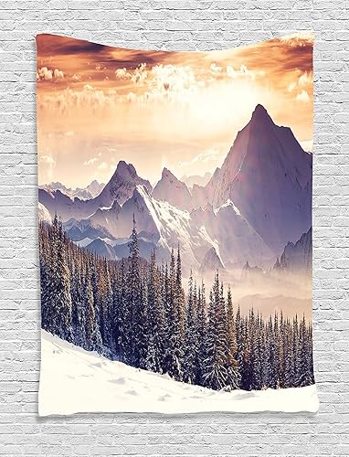 Miniatura 97 de Ambesonne Tapiz de fiesta de los años 70, caja retro en arte pop, música de baile, composición colorida impresa, para colgar en la pared para