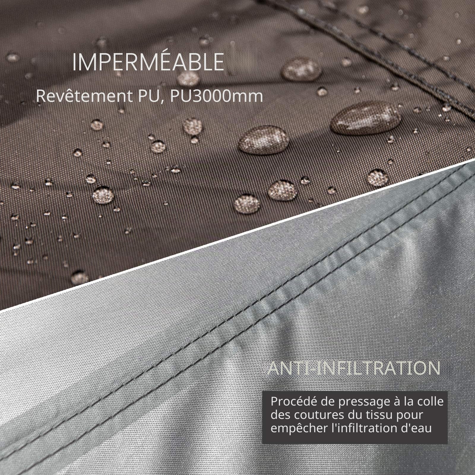 Unigear Tarp Bivouac Hexagonal Léger Imperméable Coupe-Vent pour Camping | Bâche de tente portable et résistante, abri contre pluie et neige, adaptée à la randonnée, plage et sorties plein air