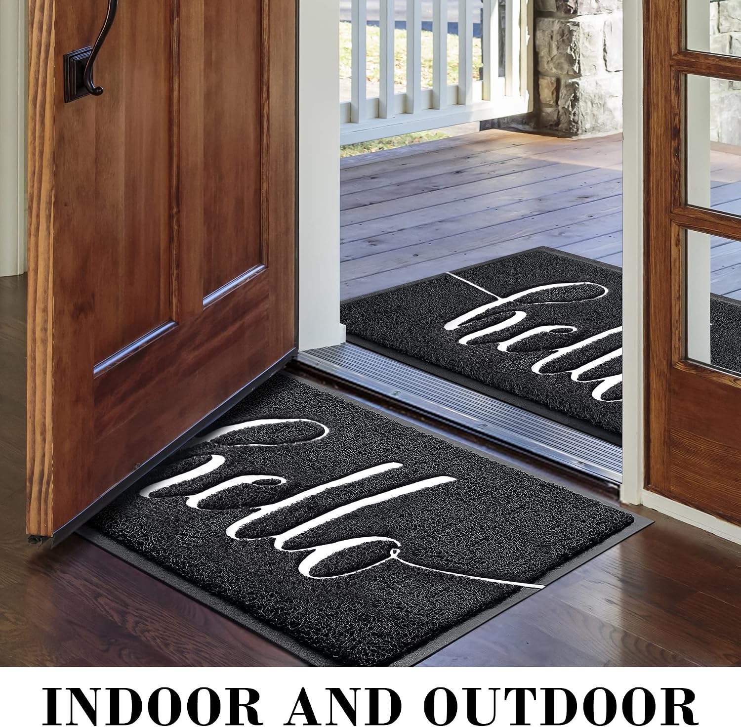 MAAZO Welcome Mats Outdoor (36"x24") Durable Floor Mat Front Door Mat Welcome Door Mats Outdoor Rug Indoor Non-Slip Door Mat for Entryway, Home Entrance, Patio, High Traffic Areas