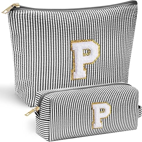 Miniatura 47 de YOOLIFE Regalos del Día de la Madre para Mujeres Bolsa de Maquillaje Inicial 2 Bolsa de Cosméticos Bolsa de Maquillaje de Viaje Regalos