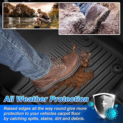 Miniatura 3 de Cartist Alfombrillas personalizadas para Chevrolet SuburbanGMC Yukon XL 2021-2023 2024, accesorios para 7 asientos con banco de segunda fila o