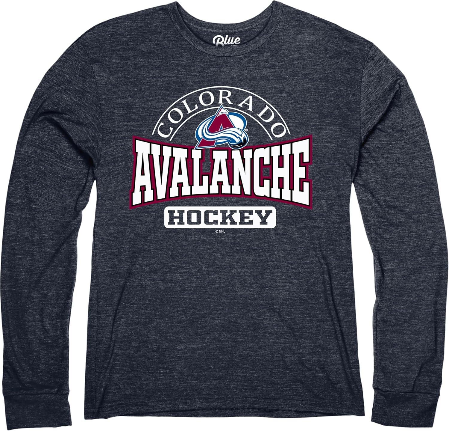 Blue 84 NHL Mens NHL Officially Licensed Tri-Blend Long Sleeve T-Shirt Beards