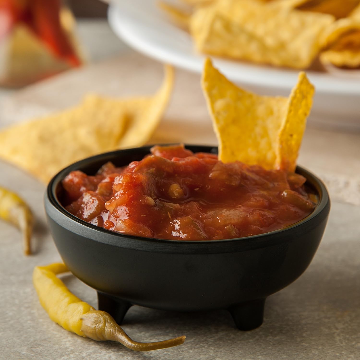 Carlisle FoodService Products 087303 Melamine Molcajete Ramekin, 3- oz. Capacity, Black (Case of 48)