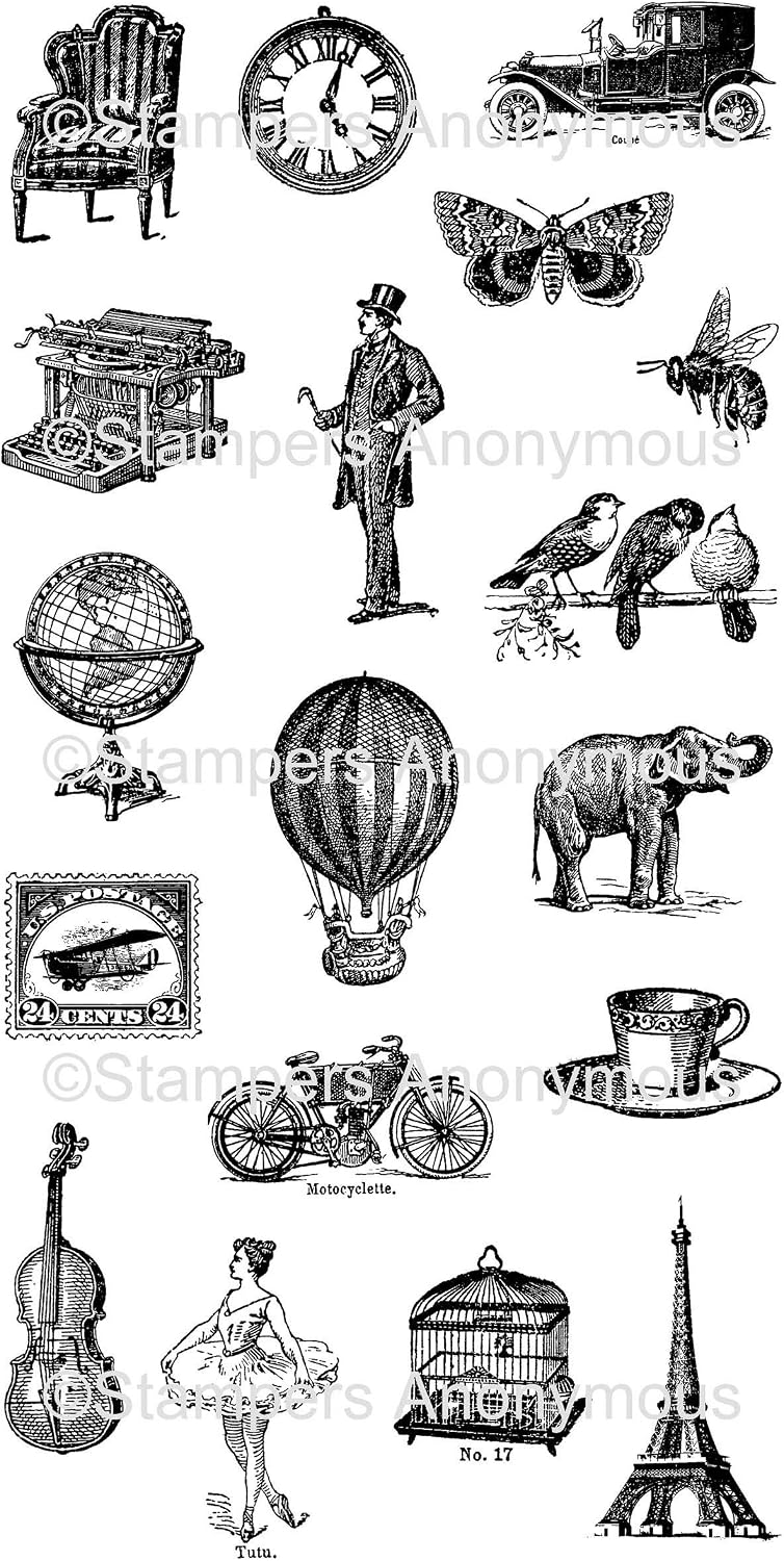 TIM HOLTZ STAMPER ANONYMOUS CLING STAMPS- THJ005 LITTLE THINGS
