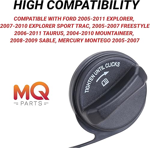 Miniatura 4 de FC1058 6L2Z-9030-F Tapa del depósito de combustible para Ford Explorer, Explorer Sport Trac 2004-2007, Five Hundred, Freestyle, Taurus, 2004-2007