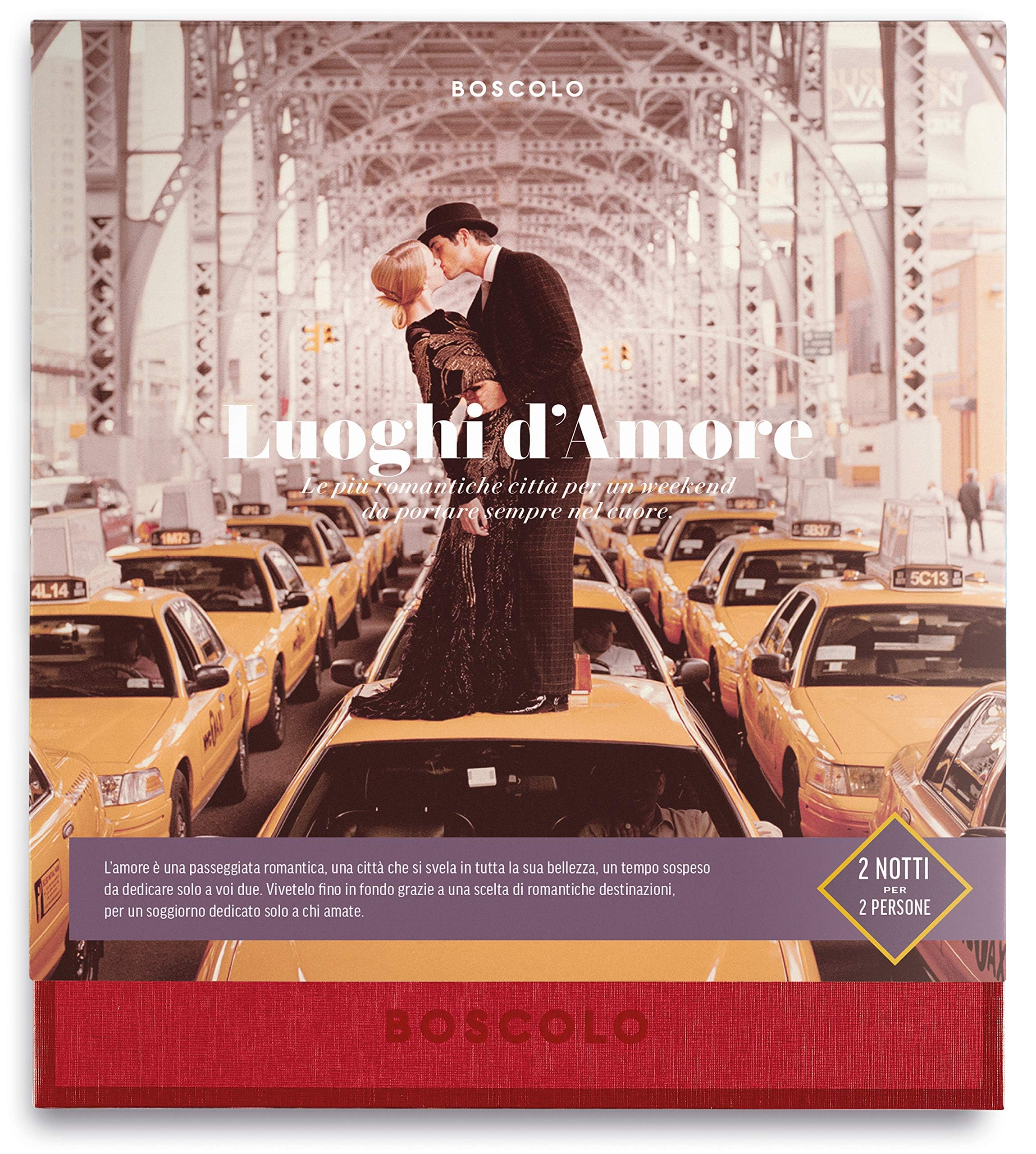 Boscolo Gift Luoghi d'Amore - Cofanetti Viaggio Regalo per 2 Persone, Regalo Anniversario Matrimonio, 2 Notti in Hotel + Colazione Inclusa in Europa, Idee Regalo Donna e Uomo Compleanno, Valido 1 Anno