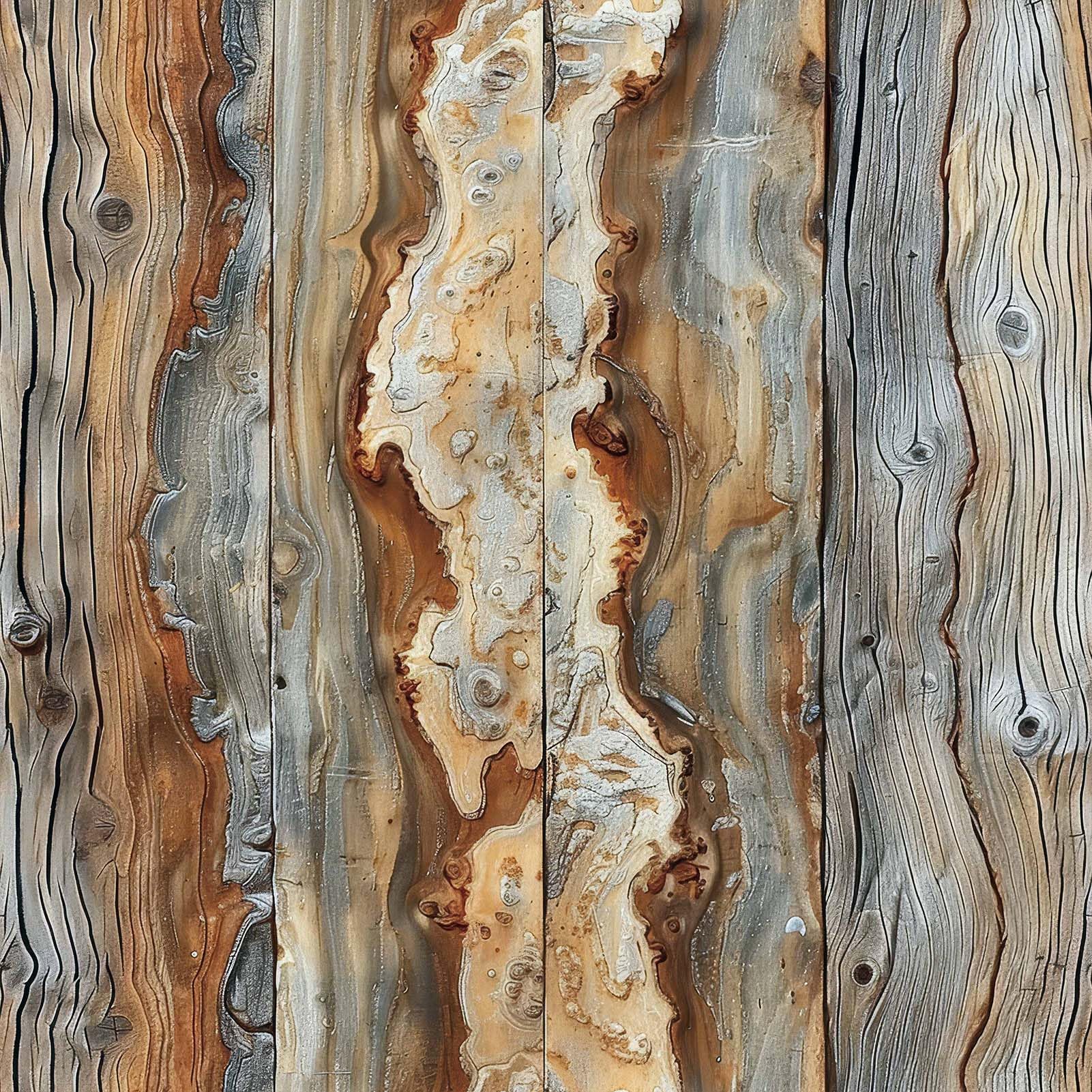 FLFK Rustic Wood Wallpaper,Peel and Stick Wood Grain Wall Mural for Living Room, Bedroom, Kitchen, Office, Apartment Decor 16"x64"