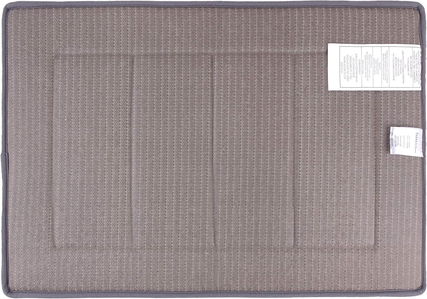 Ultra-Soft Extra-Thick Memory Foam Bath Mat (17 in x 24 in, Grey)