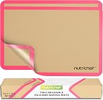 NutriChef Silicone Baking Mat - Set of Nonstick Food Grade Silicone Mats Perfect for Full Baking Sheets, Oven, Dishwasher and Freezer Safe, 24.5"x16.5", Perfect for Macaroons, Cookies and More