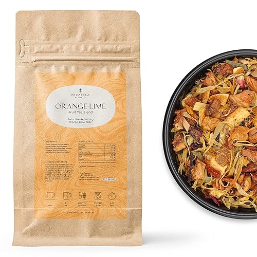 Vista 51 de Prime Tea Mango Mambo – Exquisita fruta tisana, hojas sueltas orgánicas de primera calidad, deliciosa mezcla de té de hierbas, natural y vegano, sin