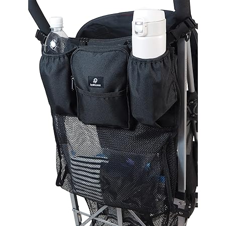 Amazon 新聞掲載 Balloona ベビーカーバッグ 大容量 たためる メッシュポケット 保温保冷 ドリンクホルダー 付き 倒れない ベビーカー用バッグ ストローラーオーガナイザー 収納 バック ベビーカー用バッグ ベビー マタニティ 通販
