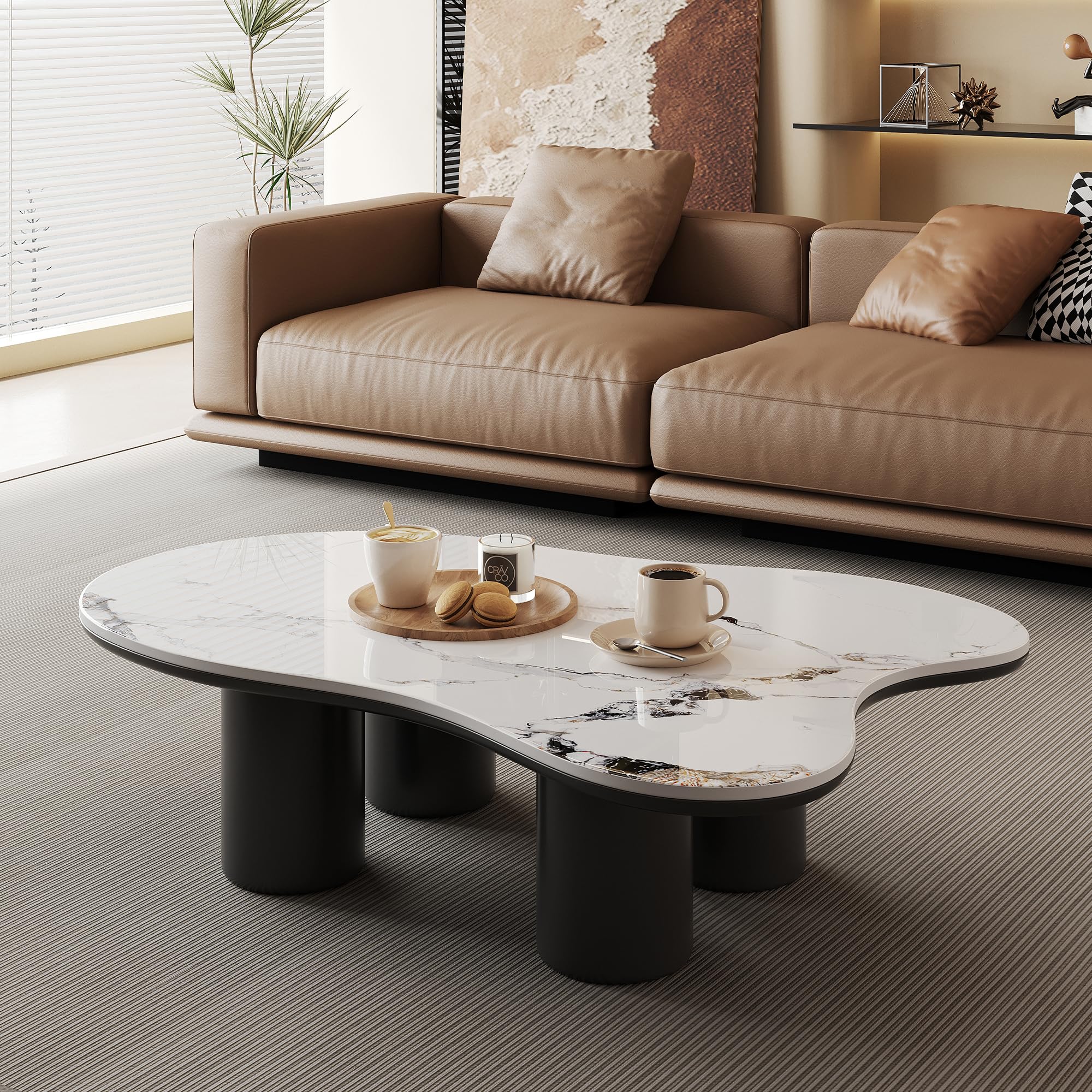 Amazon.com: Modern Coffee Table for Living Room, 48.42