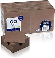 Vista 8 de Servilletas de cena negras, servilletas de papel desechables de 3 capas - para bar, cenas, bodas, cumpleaños, hechas en la UE, (125 unidades)