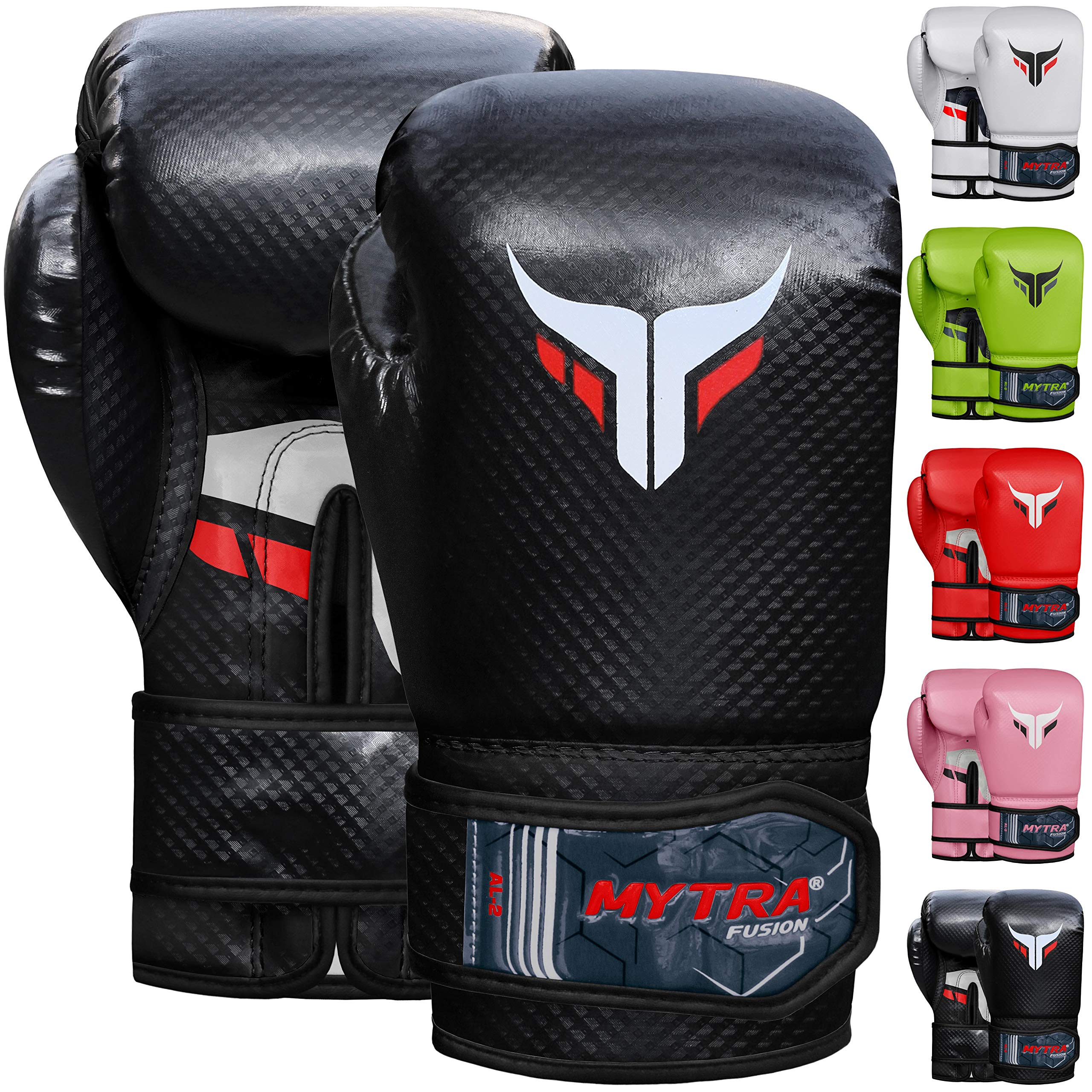 Mytra Fusion Kids Boxing Gloves AL2 (Black, 8-oz)
