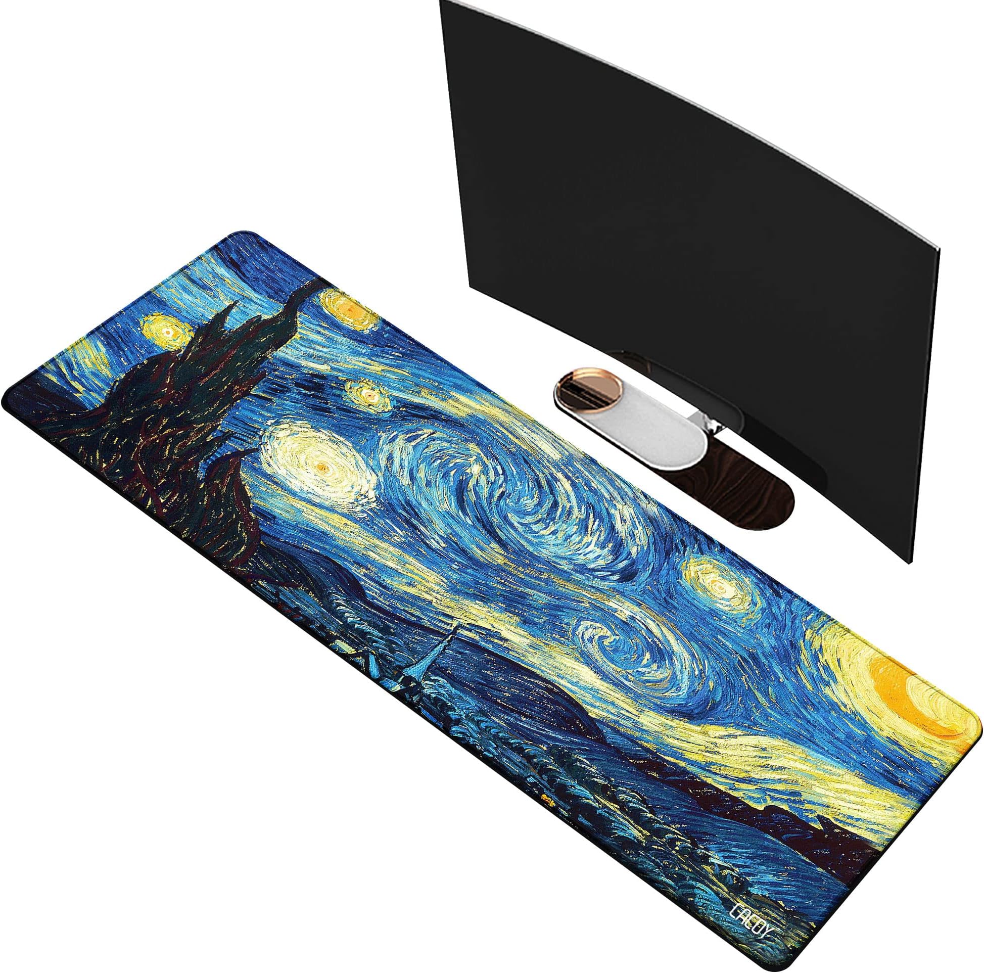 Excovip Large Gaming Mouse Pad with Stitched Edges, Extended Mousepad ...