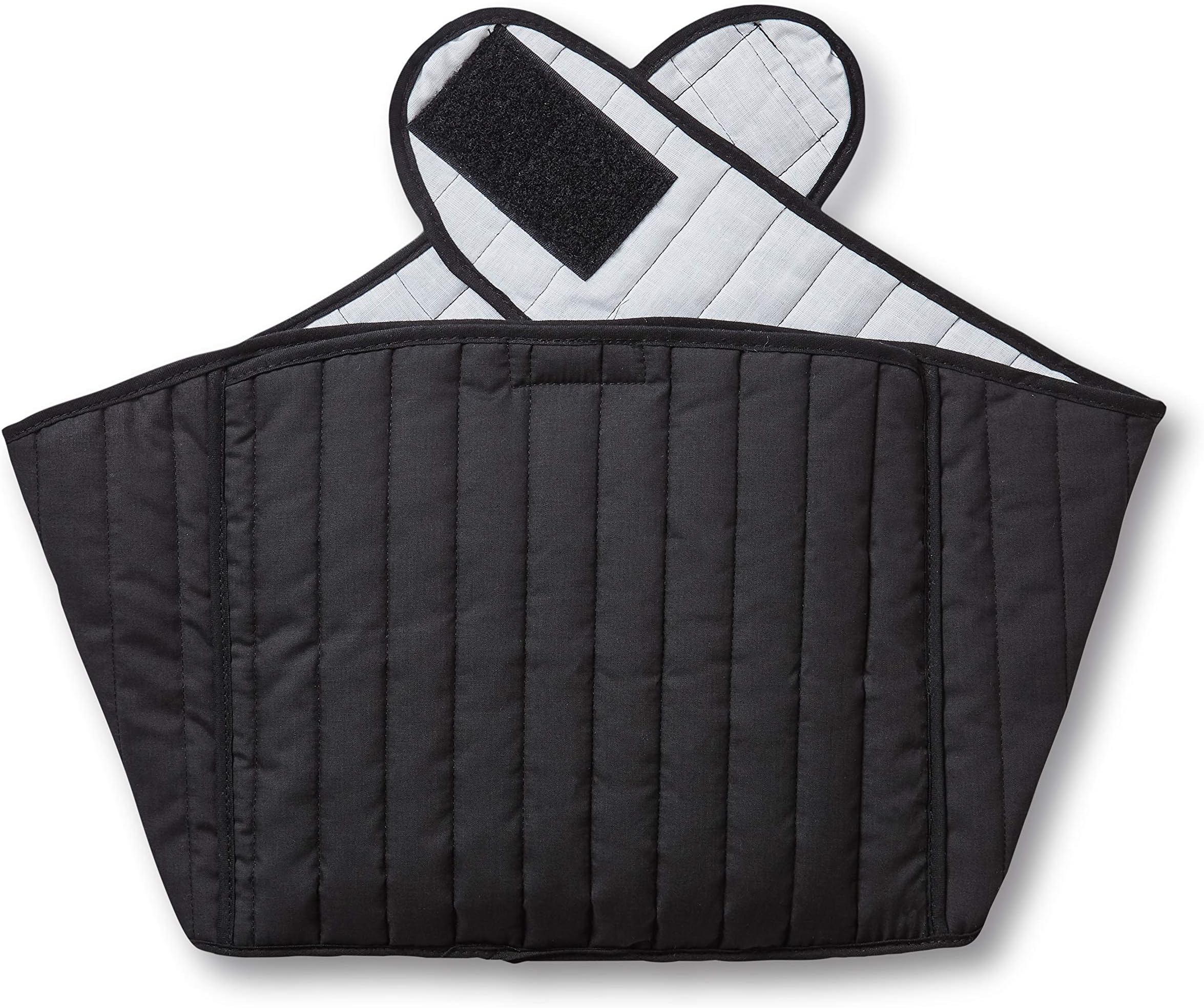 Soothing Backwrap Microwavable Heat Wrap for Lower Back Pain Relief - Black Quilted