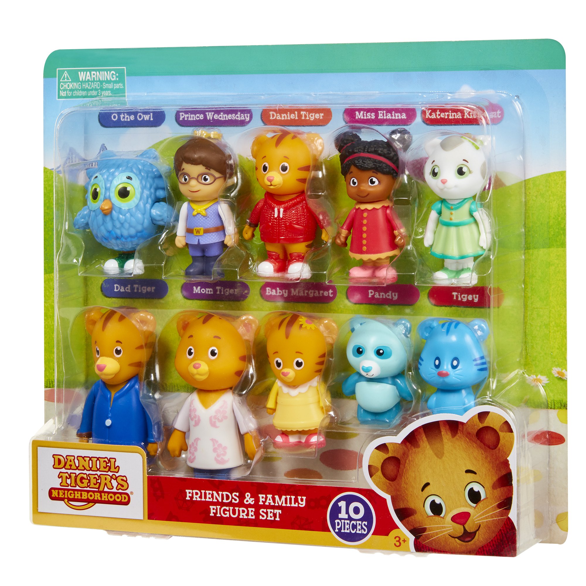 Daniel Tiger's Neighborhood Friends & Family Figure Set (10 Pack ...