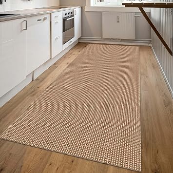 Kitchen Runner Rugs Non Slip Washable, 2x6 ft Kitchen Mats for Floor, Woven Cotton Soft Area Rugs for Entryway, Kitchen Sink, Bedroom, Laundry Room