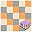 qqpp EVA Rubber 18 Tiles Interlocking Puzzle Foam Floor Mats - Baby Play Mat for Playing | Exercise Mat for Home Workout. Orange, Beige, Gray. QC-BJLb18N