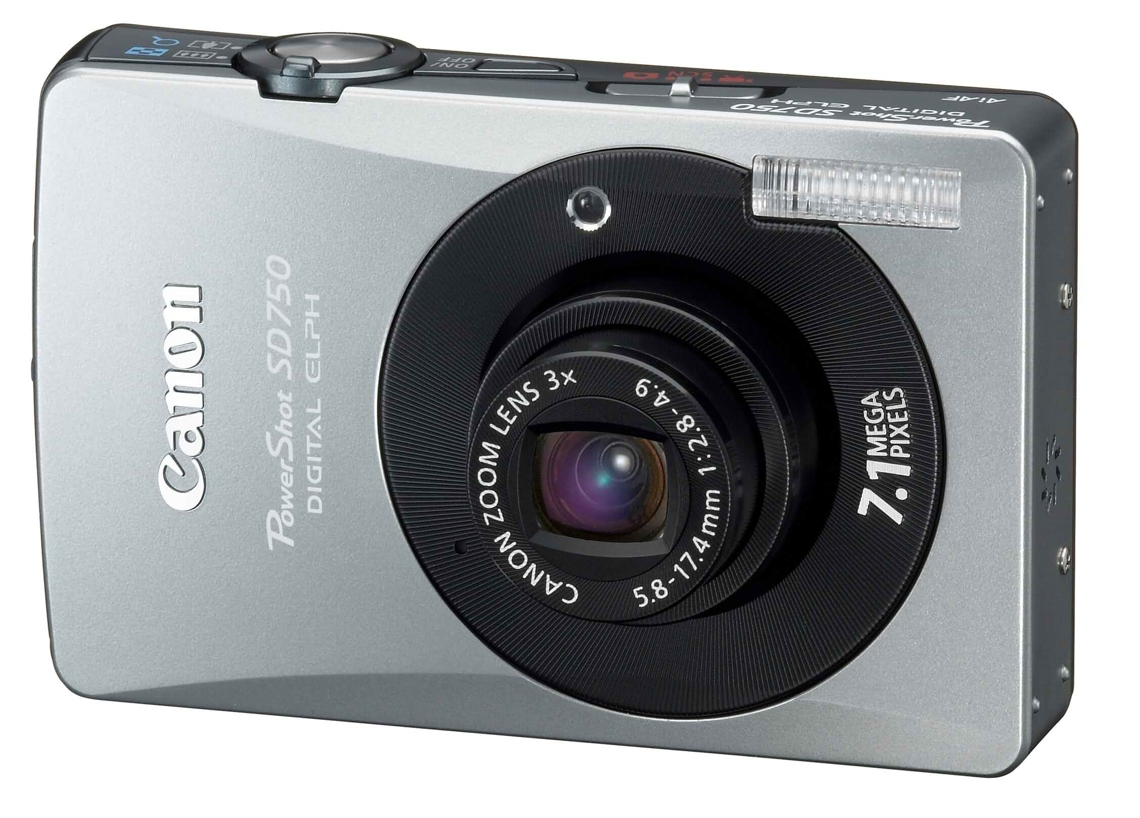 CanonPowerShot SD750 7.1MP Digital Elph Camera with 3x Optical Zoom (Black) Ultracompact