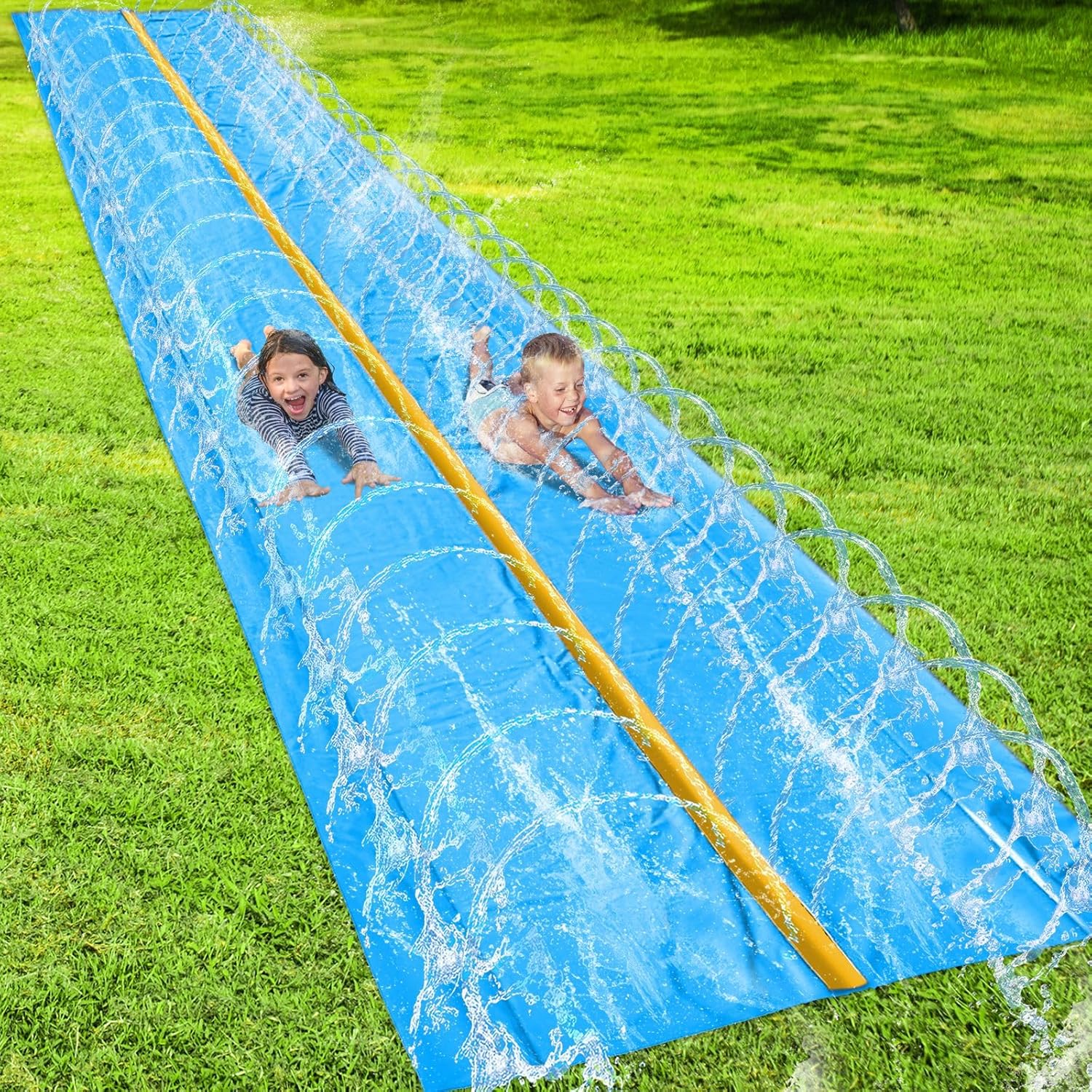 stargo 18 x 5 ft - Slip and Slide, Water Slides for Kids - Backyard waterslide for Kids, Outdoor Fun Summer Water Toys, Water Activities for Kid and Adults for Backyard Fun, Ages 4-8, 5, 6, 7, 8-12 +
