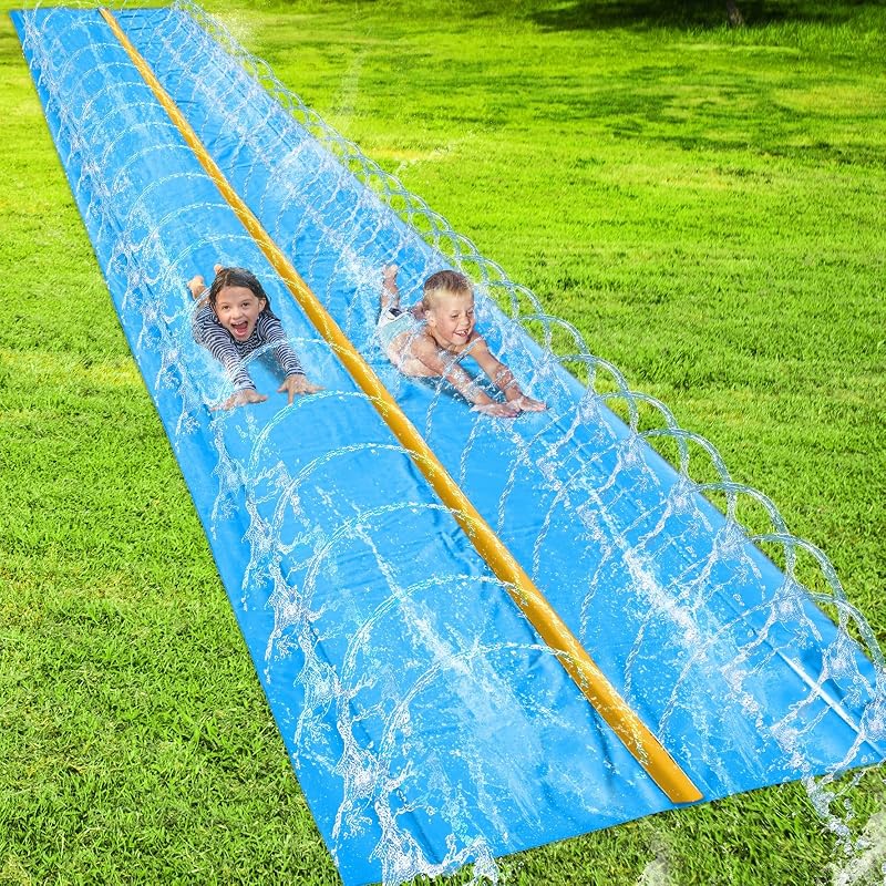 18 x 5 ft - Slip and Slide, Water Slides for Kids - Backyard waterslide for Kids, Outdoor Fun Summer Water Toys, Water Activities for Kid and Adults for Backyard Fun, Ages 4-8, 5, 6, 7, 8-12 +