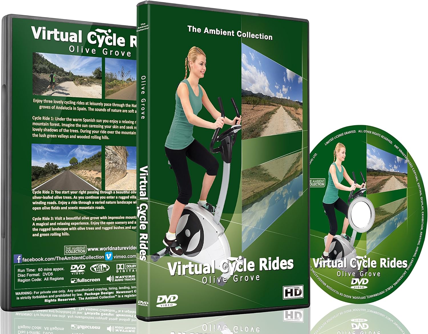 The Ambient Collection Virtual Cycle Rides - Olives Groves - For Indoor ...
