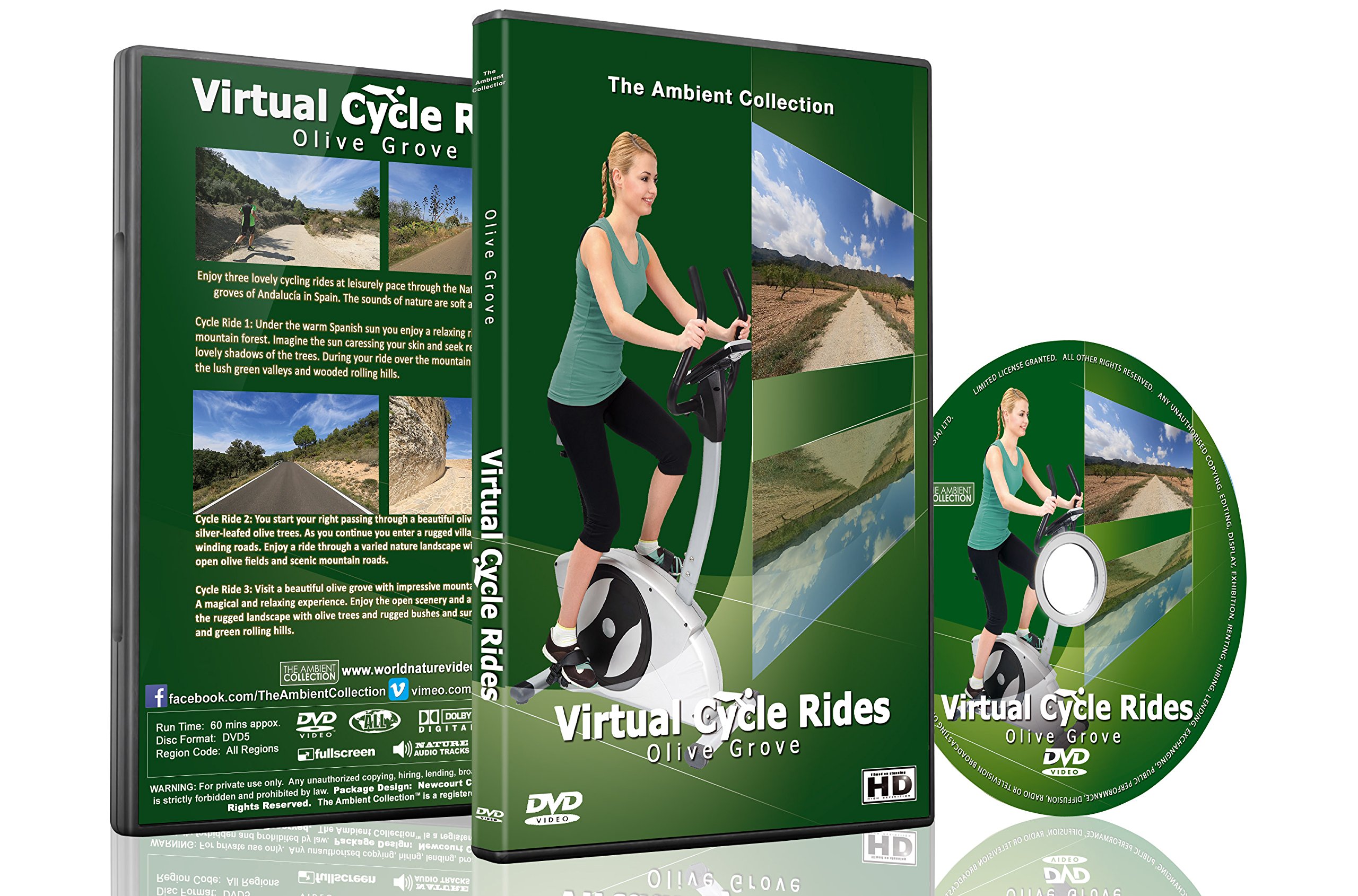 Virtual Cycle Rides - Olives Groves for Indoor Cycling Treadmill and Running Workouts
