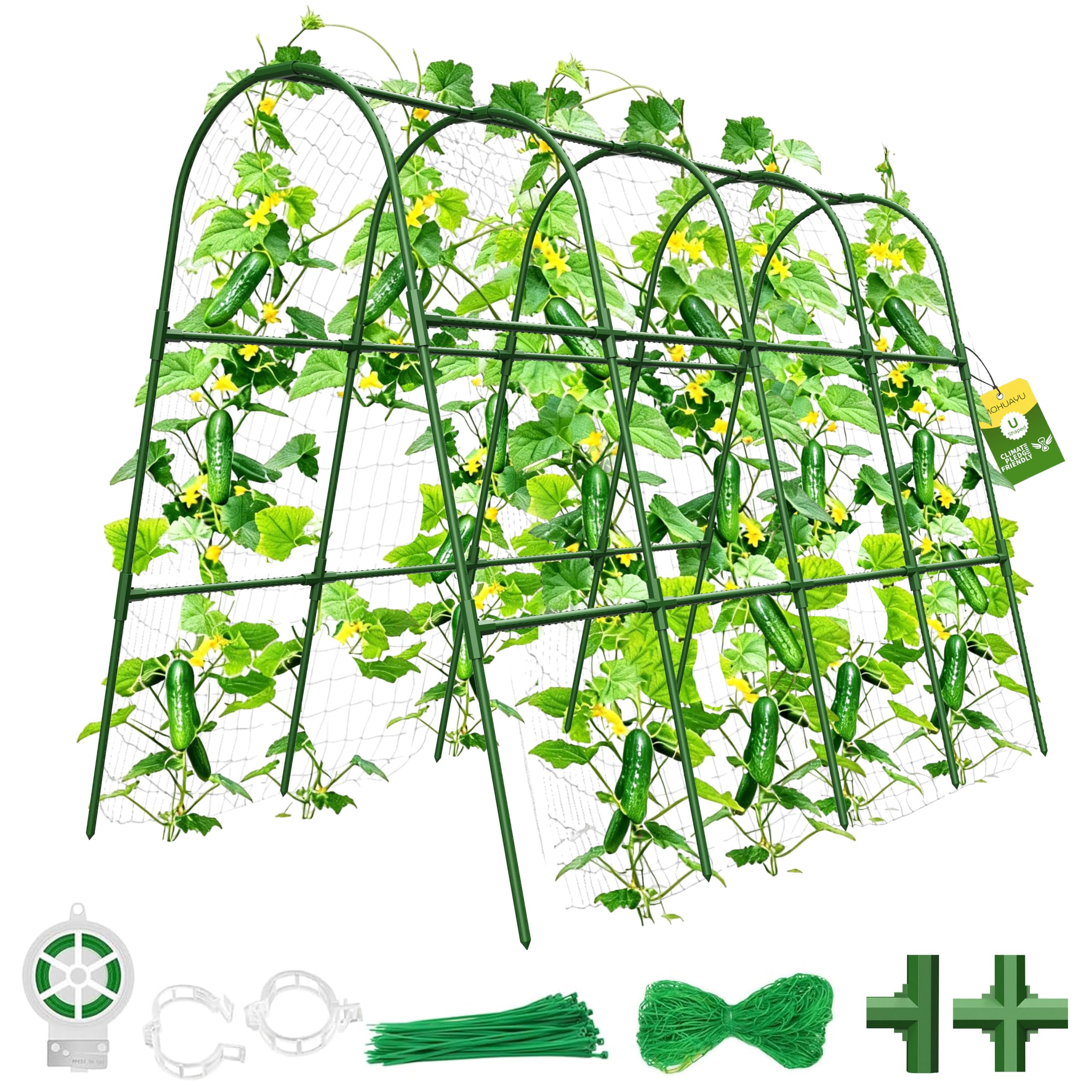 MQHUAYU U-Shape Cucumber Trellis