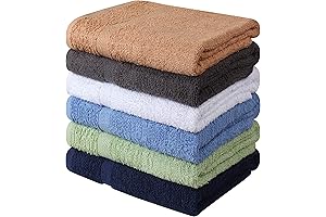 Towel and Linen Mart Thin Towels 6 Pack