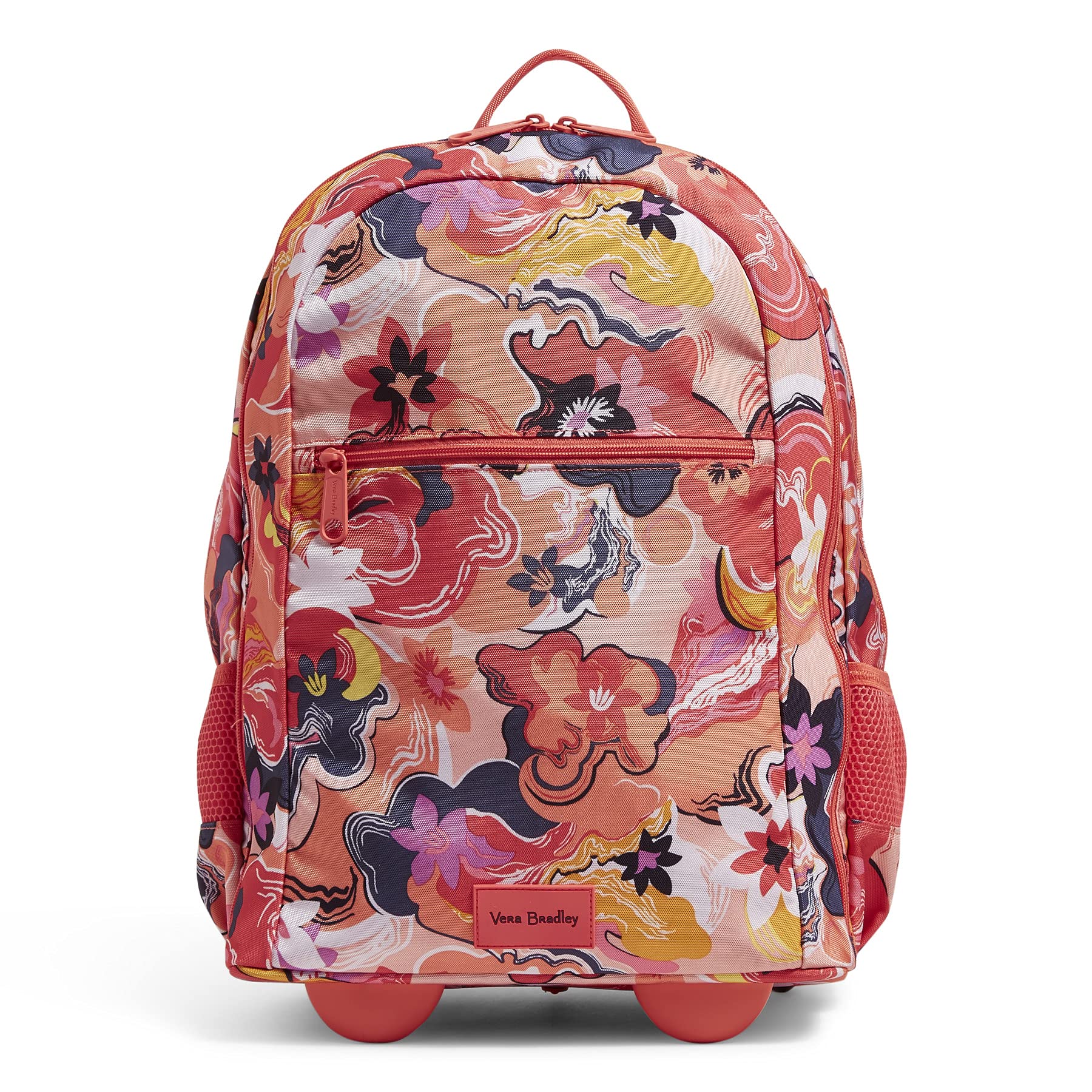 Vera Bradleywomens Recycled Lighten Up ReActive Slim Rolling Backpack Bookbag