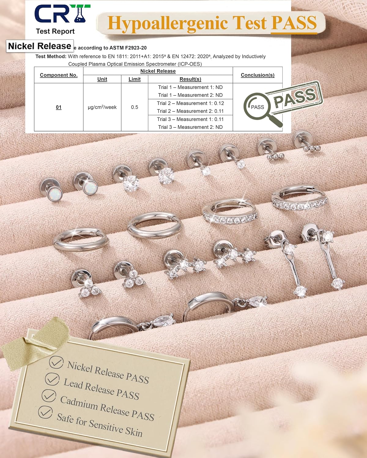 MILACOLATO Hypoallergenic Flat Back Earrings 14K Gold Plated Cartilage Earring Sets for Multiple Piercing 20G Surgical Stainless Steel Earrings for Women Trendy Earring Stacks Small Hoop Flatback Stud Earrings