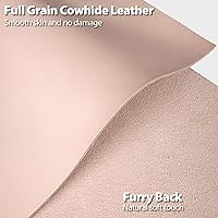 Vista 4 de JinRuiKJ Cuero para Herramientas de Grado A Cuadrado 0.071-0.079 pulgadas de grosor, piezas de cuero curtido vegetal precortadas de 6 x 6 pulgadas