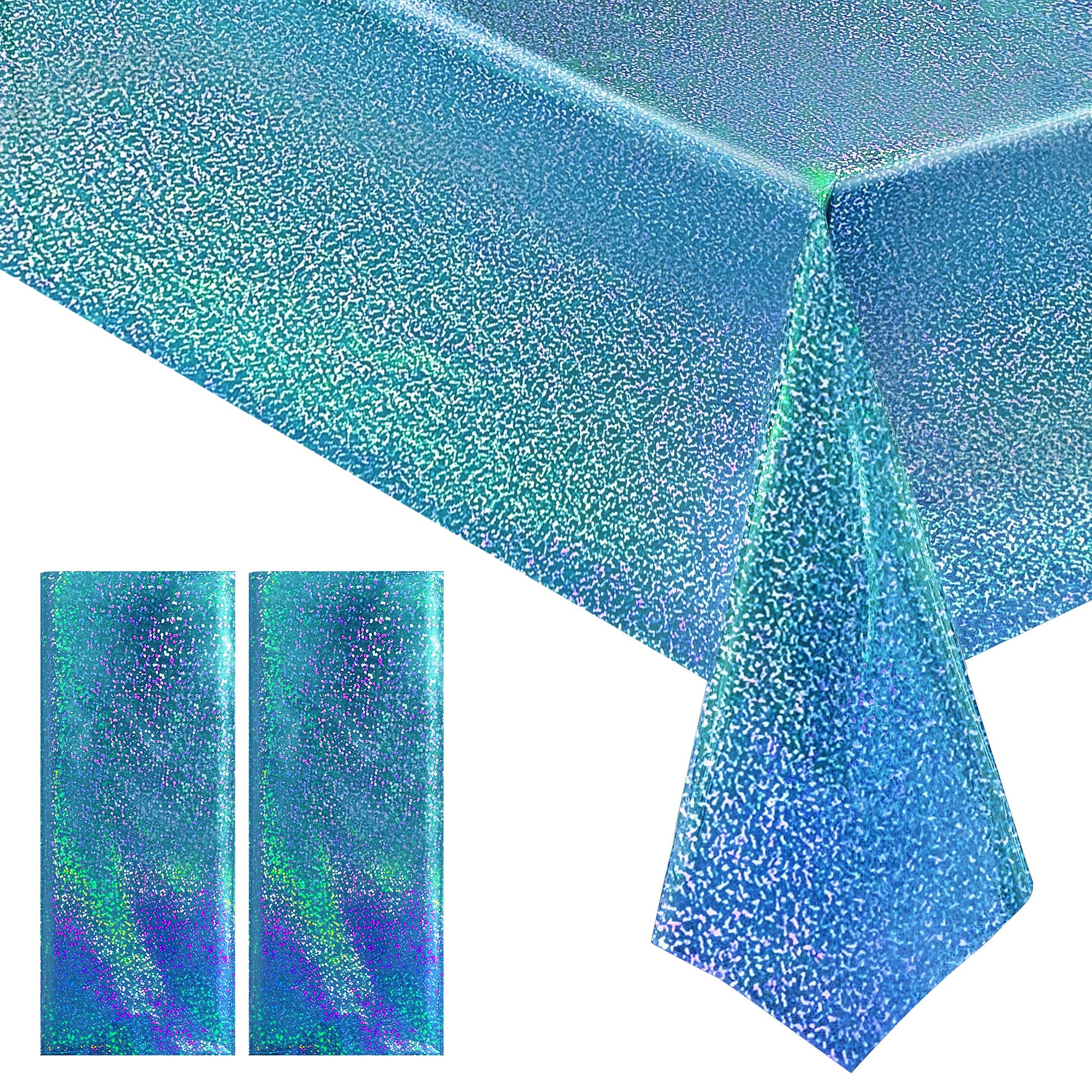 3D Light Blue Crack 33 Tablecloths
