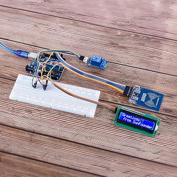 SunFounder Reader Module Kit Mifare RC522 Reader Module with S50 White Card and Key Ring Compatible with Arduino Raspberry Pi