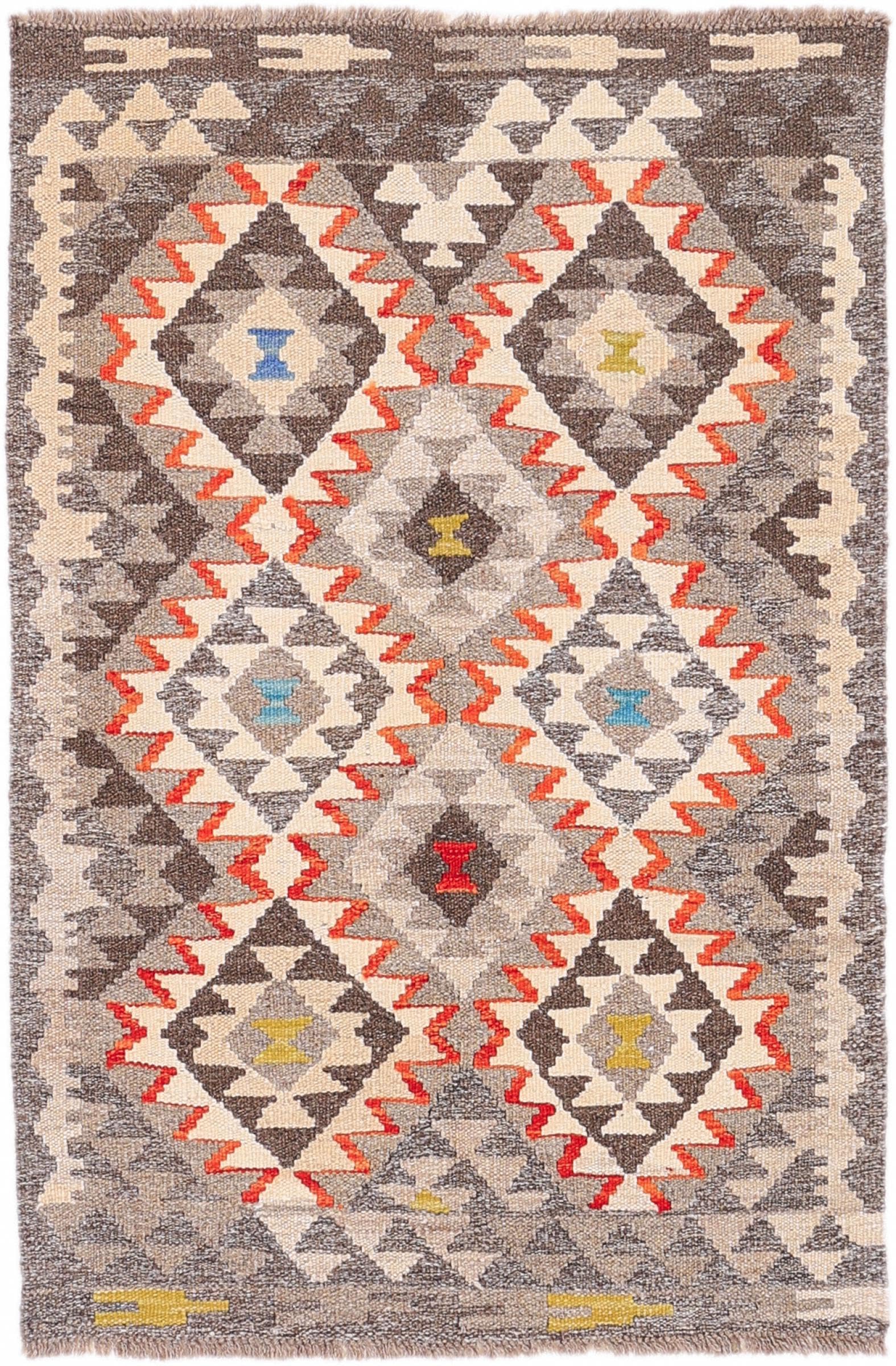 Tapis Kilim Afghan Heritage laine 81x122 contre sol froid