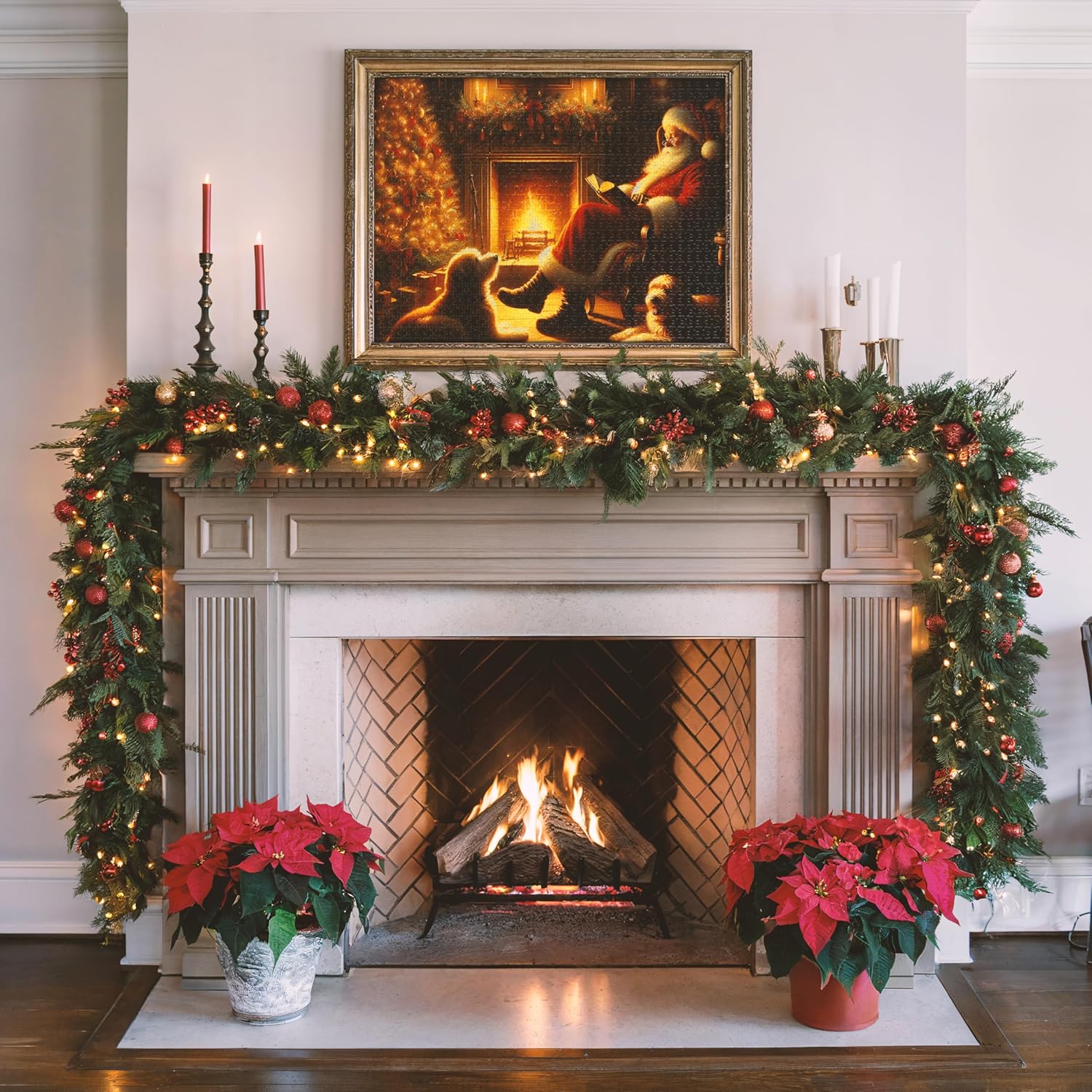 Christmas Advent Calendar Jigsaw Puzzle 2024 – 1000 Piece Countdown Puzzle for Adults, Kids, Family & Friends – Ideal