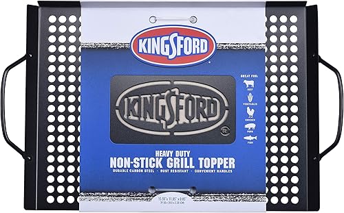 Miniatura 7 de Kingsford Caja ahumadora de acero inoxidable para parrilla, caja de ahumar para todas las parrillas, accesorios de barbacoa resistentes, manera